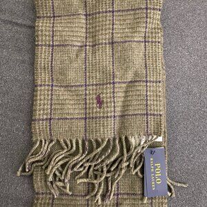 Polo Ralph Lauren Olive Green Scarf